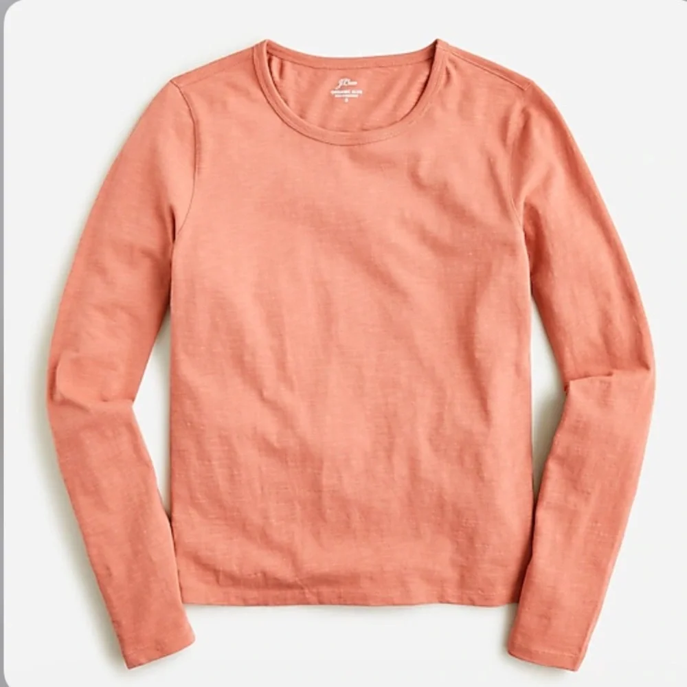 J.‎ Crew NWT '90s Fitted Organic Slub Cotton Long-Sleeve T-Shirt